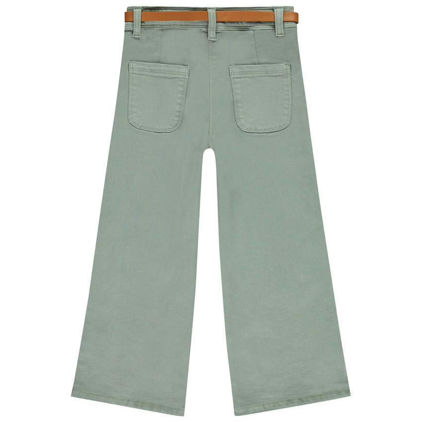 Παντελόνι τζιν σε overdyed σχέδιο με ζώνη για κορίτσι 