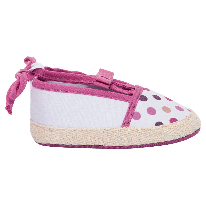 Υφασμάτινες εσπαντρίγιες με φιόγκο και πουά 