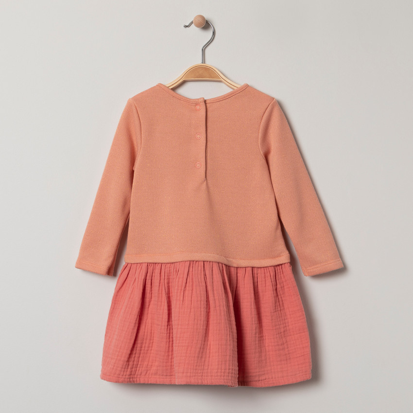 Φόρεμα  2 σε 1 με τυπωμένα ζωάκια κι κεντήματα  