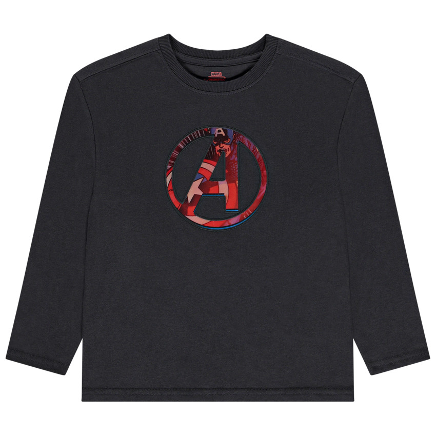 T-shirt με μακριά μανίκια και εκτύπωση lenticulaire Captain America Marvel για αγόρι 