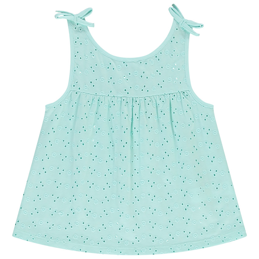 Débardeur en broderie anglaise pour fille 