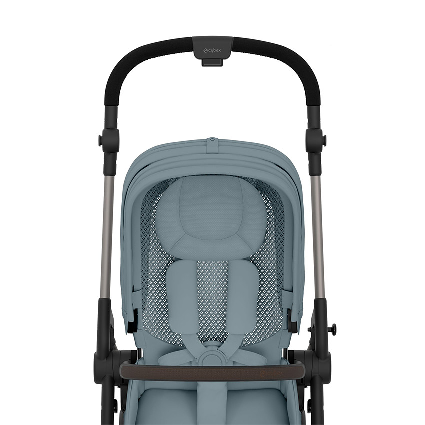 Poussette compacte légère Melio 4 taupe/stormy blue 