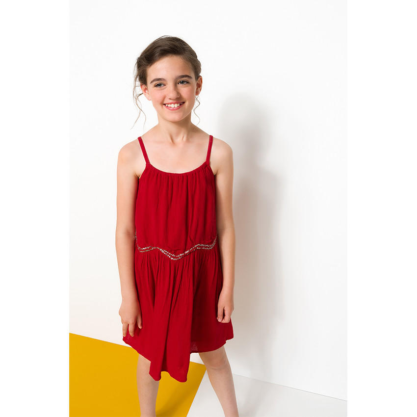 Παιδικά - Φόρεμα με τιράντες και πούλιες 