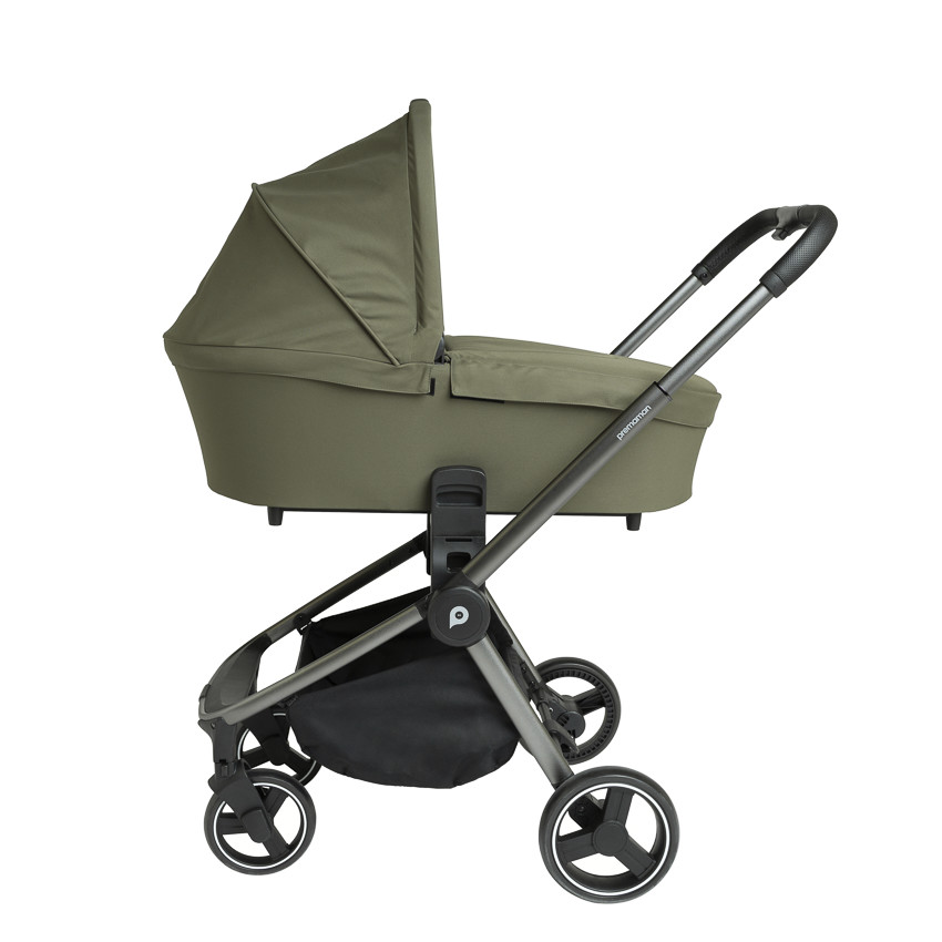 Poussette trio Alba avec nacelle vert olive 