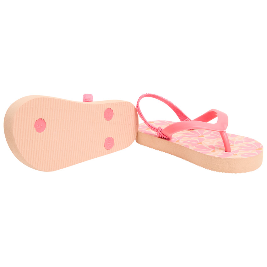 Σανδάλια με σχέδιο λουλούδια για κορίτσι με λουράκι ανάλογα με το νούμερο 