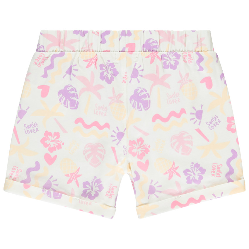 Σετ 2 φαντεζί σορτς με ελαστική μέση για κορίτσι 