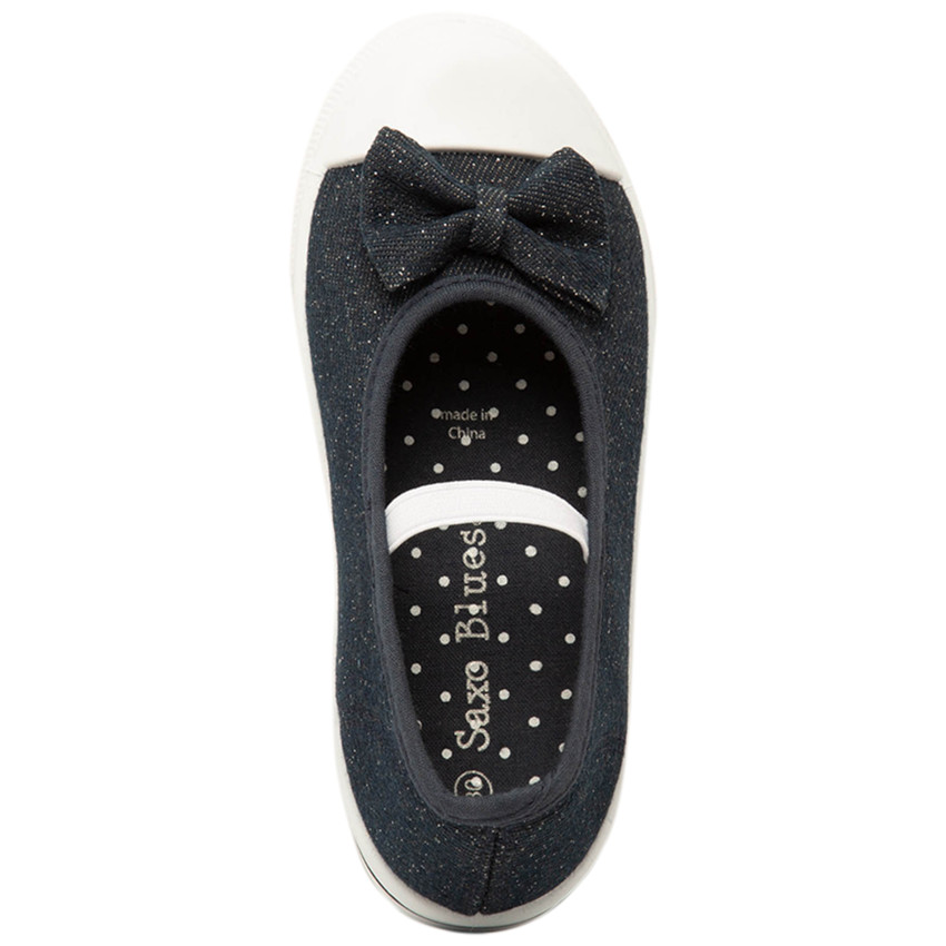 Μποτάκια φαντεζί από πάνινο ύφασμα με φιόγκο για bebe κορίτσι 