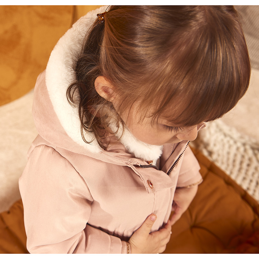 Parka Grand Froid 2 σε 1 με επένδυση από συνθετική γούνα για bebe κορίτσι 