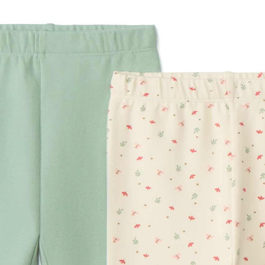 Lot de 2 caleçons molletonnés pour bébé fille 