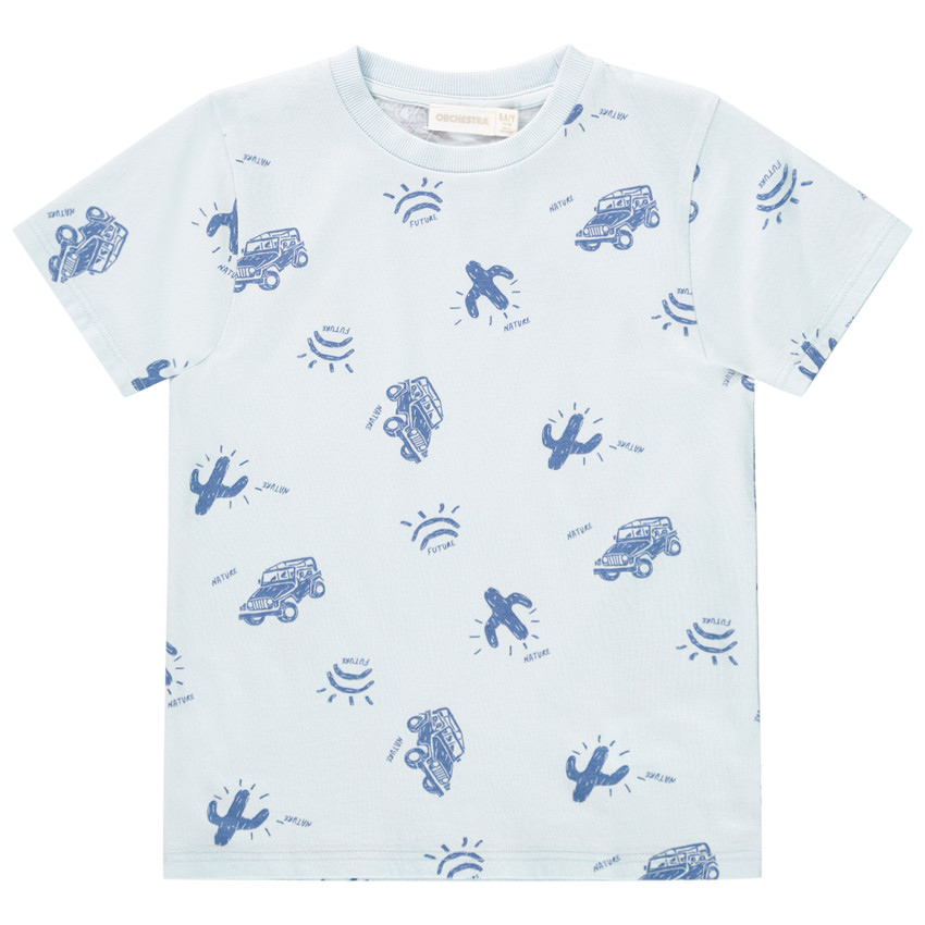 T-shirt manches courtes imprimé pour garçon Main T-shirt manches courtes imprimé pour garçon