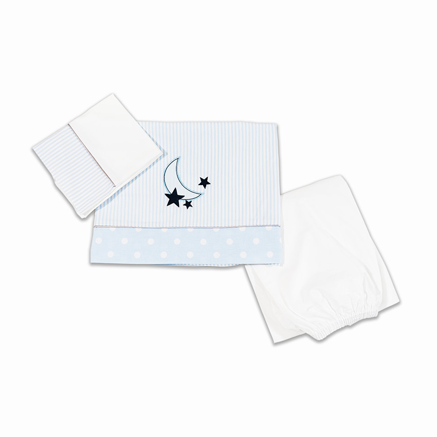  Σετ σεντόνια 3τμχ 70*140 carousel σιέλ  