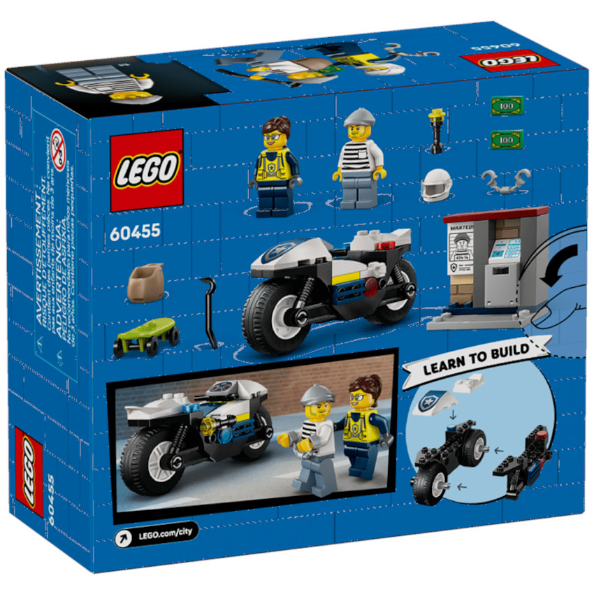 City Police Motorcycle Chase (60455) LEGO®  