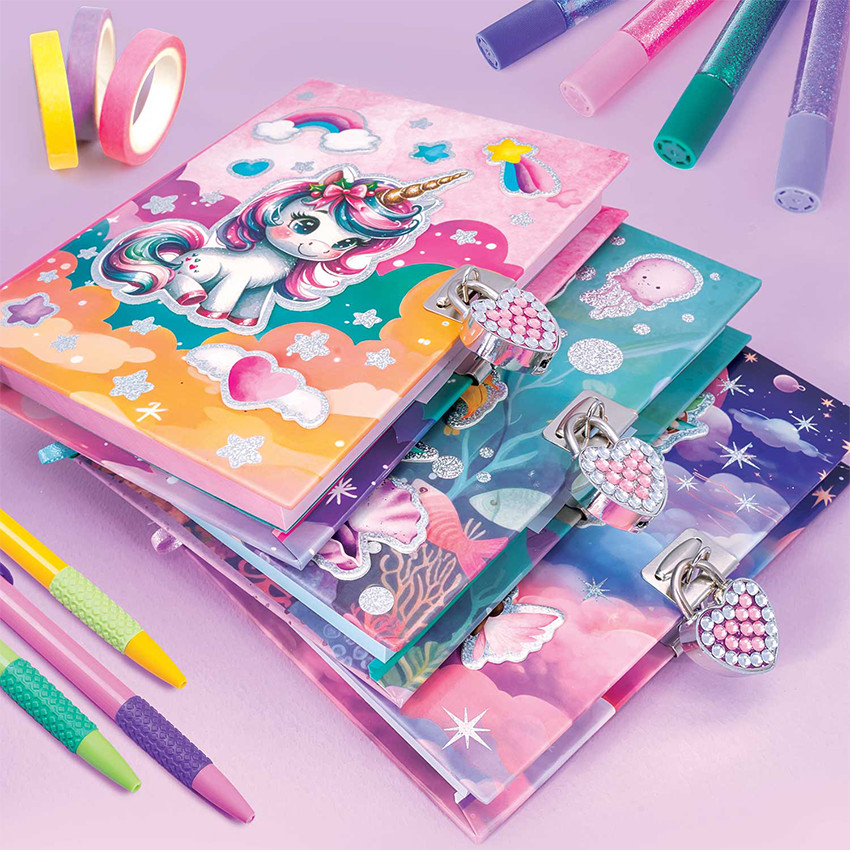 Ατζέντα Μεγάλη με Κλειδαριά - 3 Σχέδια AS  