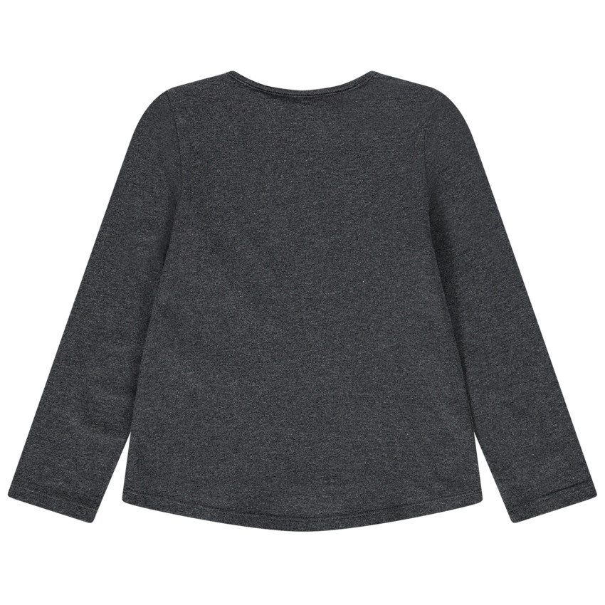 T-shirt manches longues en jersey fantaisie pour fille  