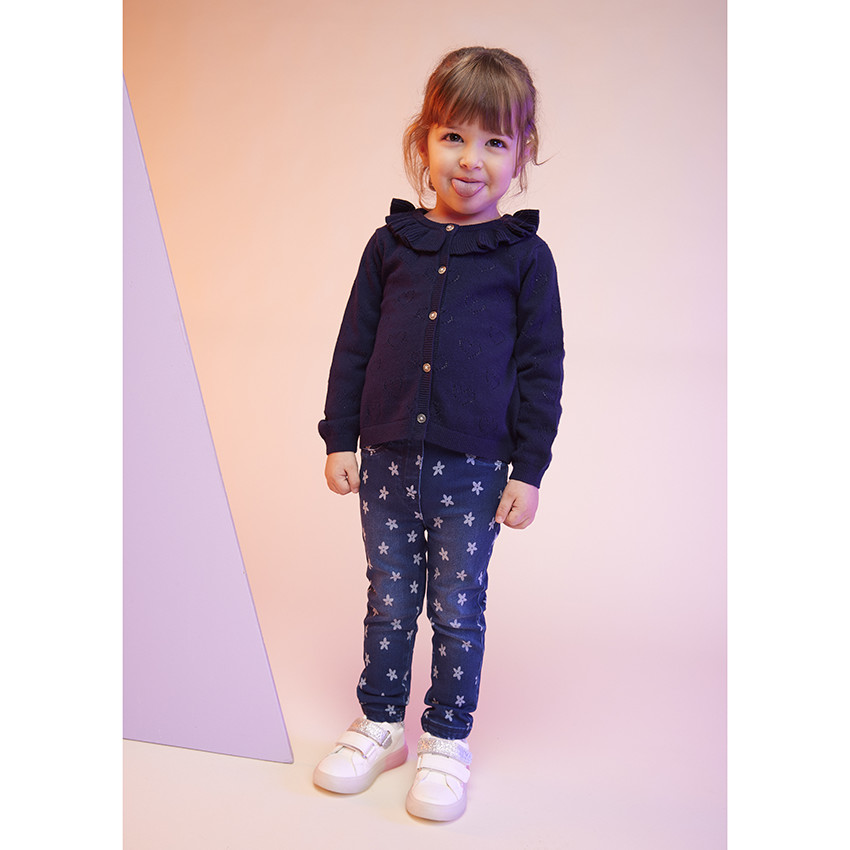 Jegging super stretch en twill imprimé fleurs pour bébé fille  Additional Jegging super stretch en twill imprimé fleurs pour bébé fille