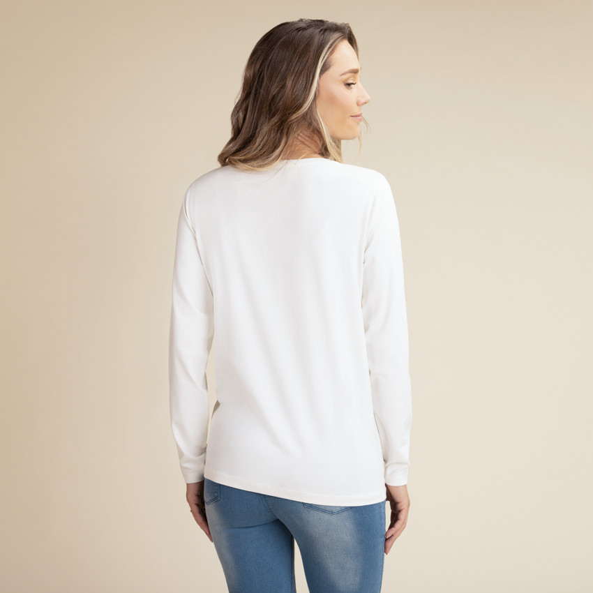 T-shirt d'allaitement en jersey print fantaisie 