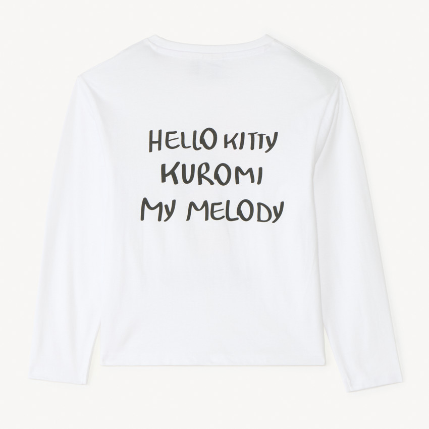 T-shirt à manches longues Hello Kitty pour fille 