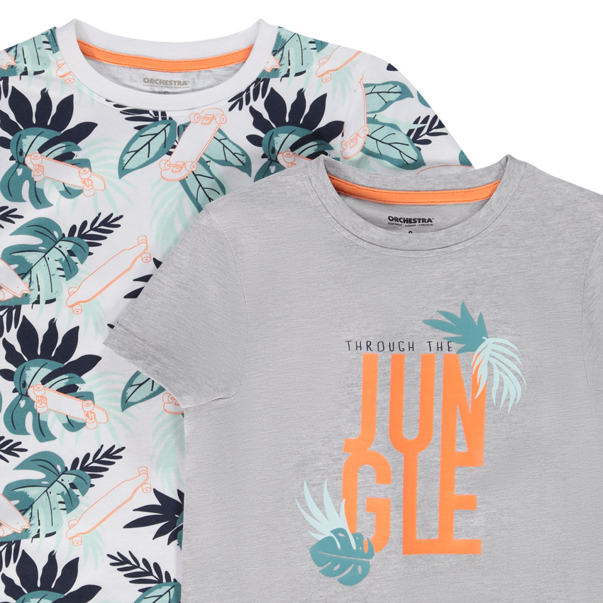 Σετ κοντομάνικα μπλουζάκια από jersey με φαντεζί σχέδιο για αγόρι 