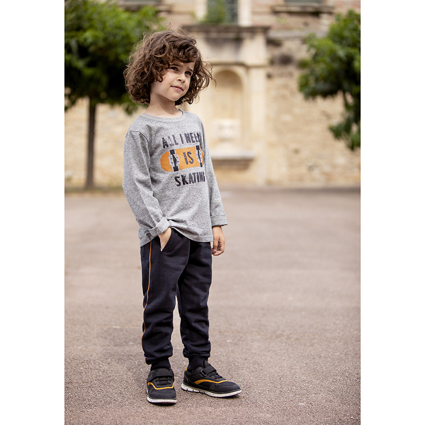 T-shirt μακρυμάνικο με μαγικές παγιέτες για αγόρι 