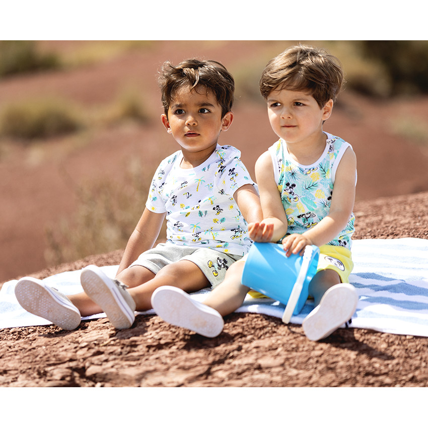 Ensemble de plage t-shirt et bermuda Mickey Disney  