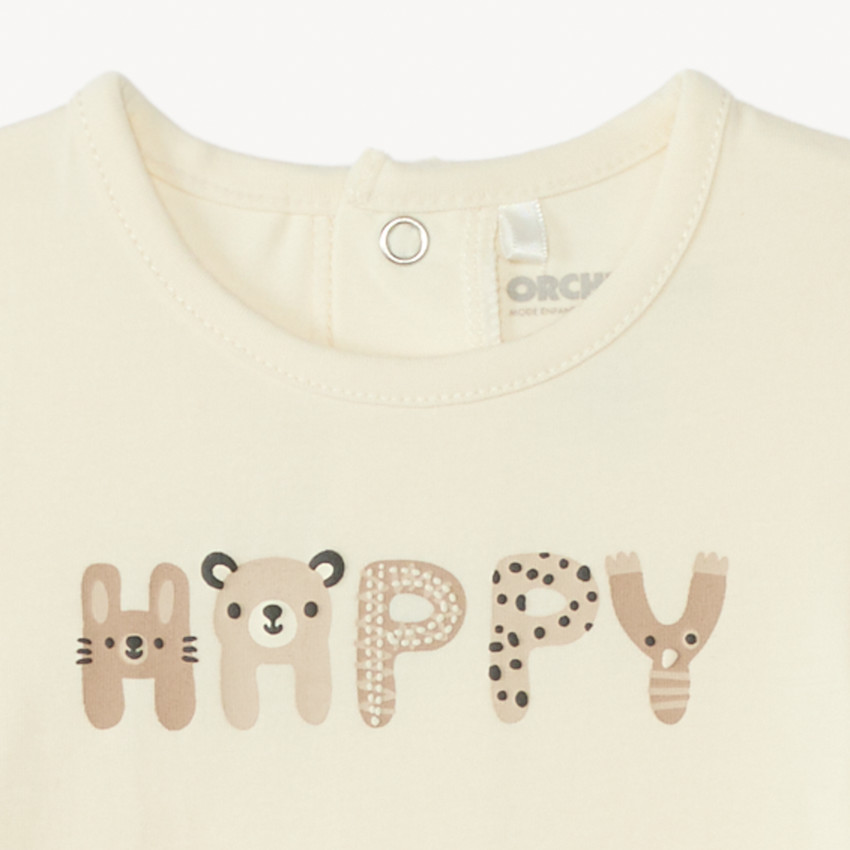 Σετ νεογέννητου: βαμβακερό κορμάκι + σορτσάκι + επιγονατίδα με εκτύπωση αρκουδάκι για αγοράκι. 