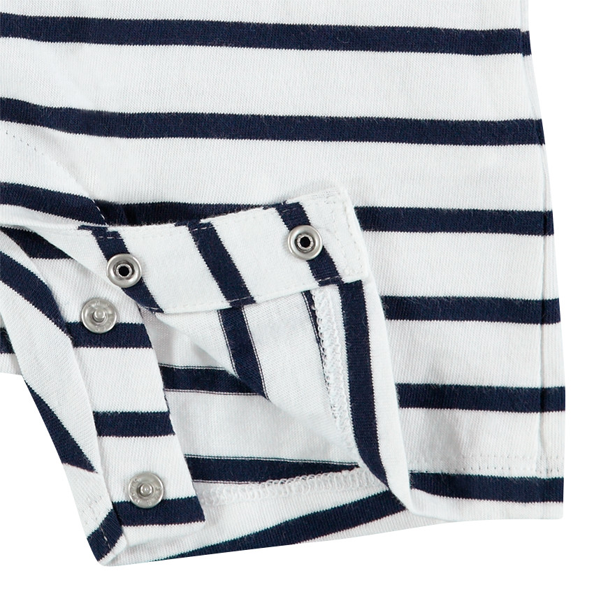 Κοντό ολόσωμο φορμάκι με ρίγες και στάμπα Μίκυ της ©Disney  