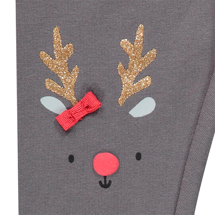 Κολάν jersey σε χριστουγεννιάτικο στυλ για bebe κορίτσι 