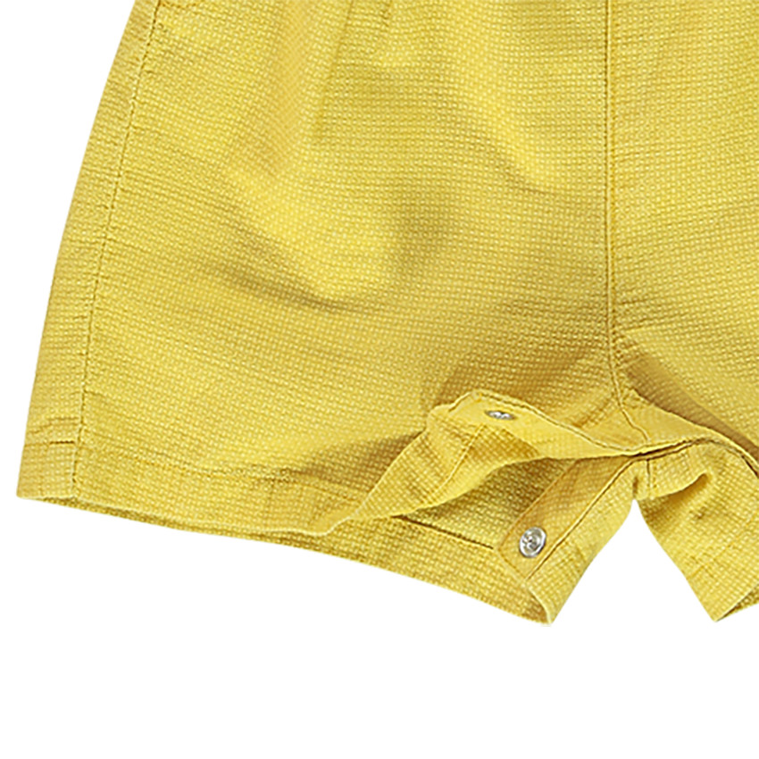 Salopette courte avec noeud fantaisie pour bébé fille 