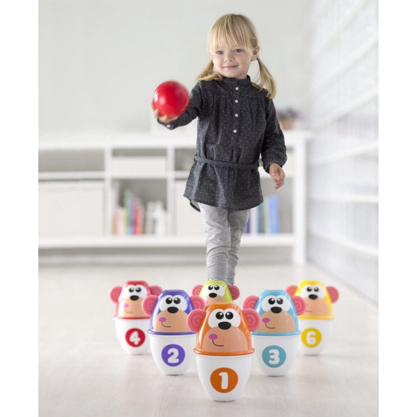 Bowling Set Monkey Strike 2 σε 1  Additional Bowling Set Monkey Strike 2 σε 1