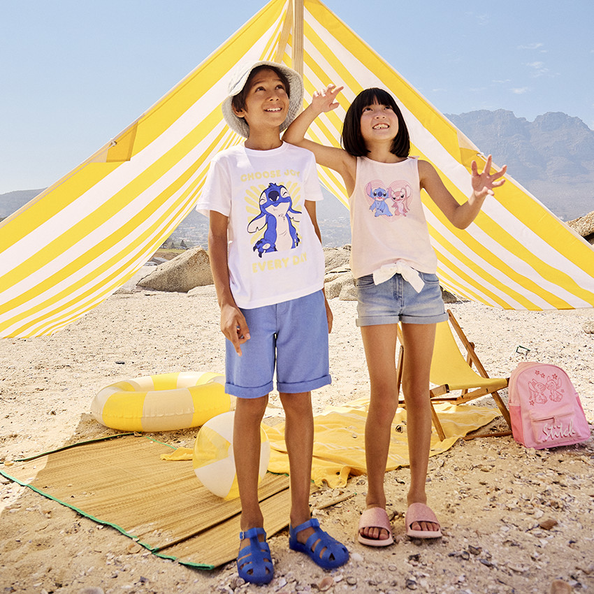 Κοντομάνικο μπλουζάκι με print Stitch Disney για αγόρι 