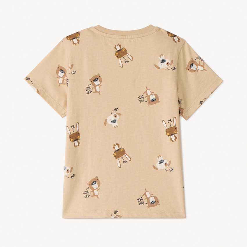 T-shirt με κοντά μανίκια για αγοράκι με εκτύπωση 