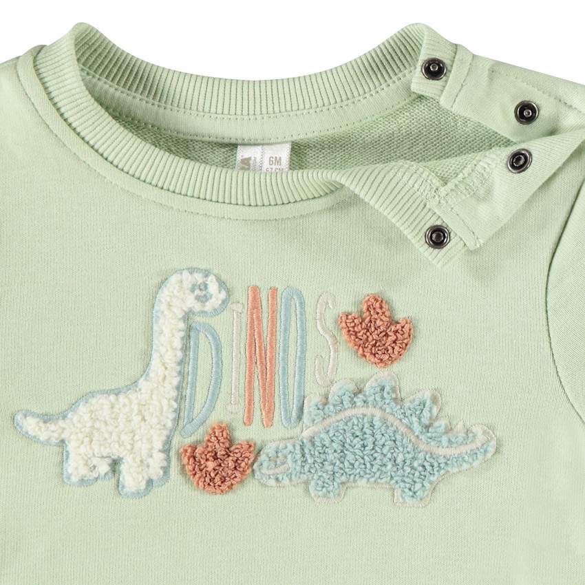 Sweat en molleton avec broderie bouclette pour bébé garçon 