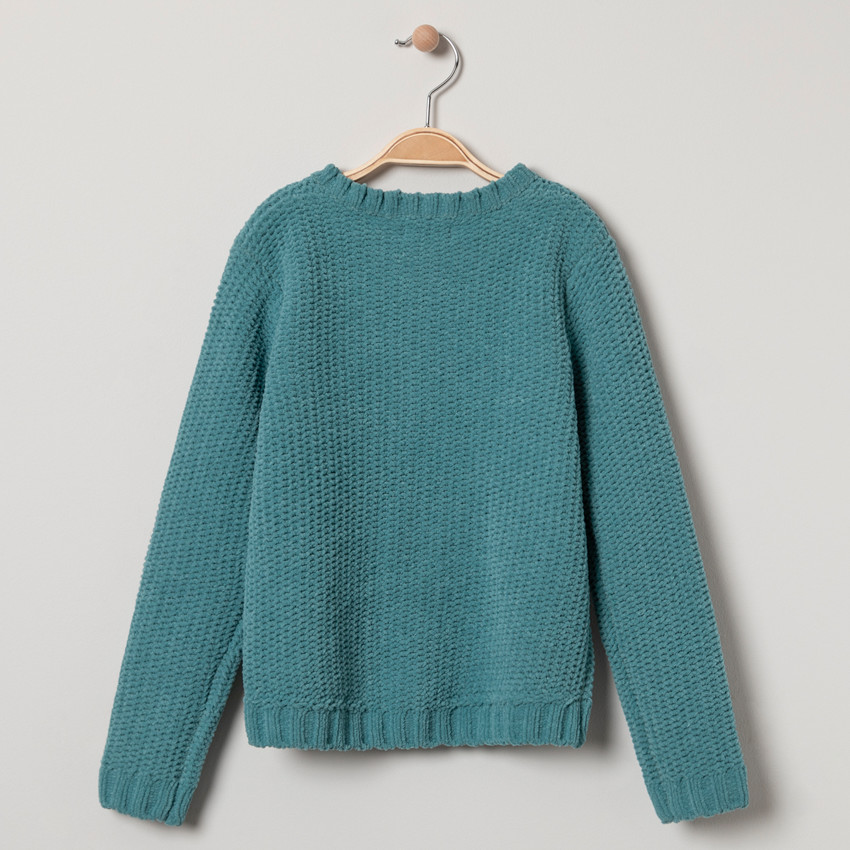 Gilet bleu en maille 