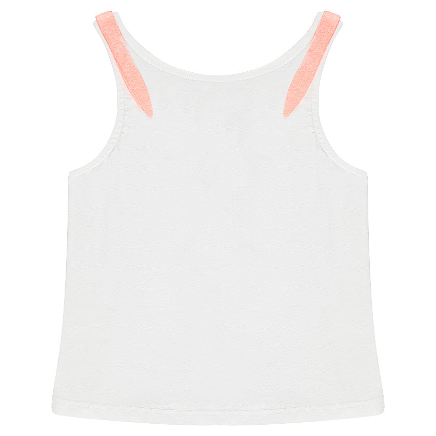 Αμάνικη μπλούζα από ζέρσεϊ με μοτίβο ροζ φλαμίνγκο 