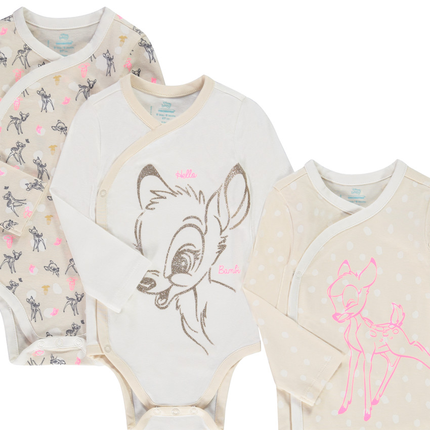 Σετ από 3 bodies μακρυμάνικα jersey σχέδιο Bambi Disney για bebe αγόρι Main Σετ από 3 bodies μακρυμάνικα jersey σχέδιο Bambi Disney για bebe αγόρι