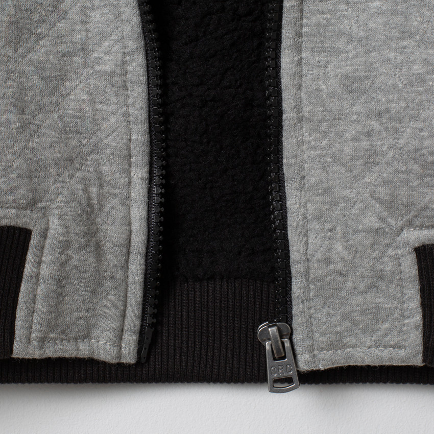 Ζακέτα molleton δίχρωμη για αγόρι 