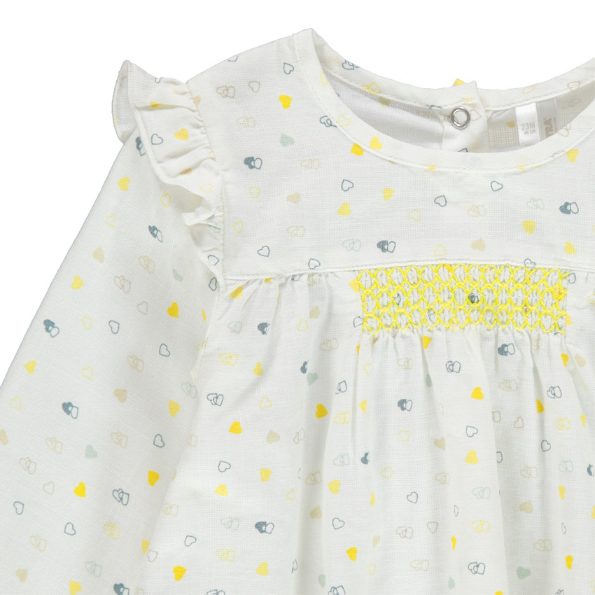 Τουνίκ μακρυμάνικη με καρδιές και βολάν 