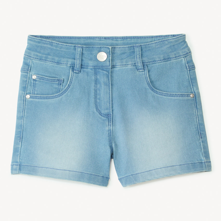 Σορτς από denim με εφέ ξεθωριασμένο για κορίτσι 