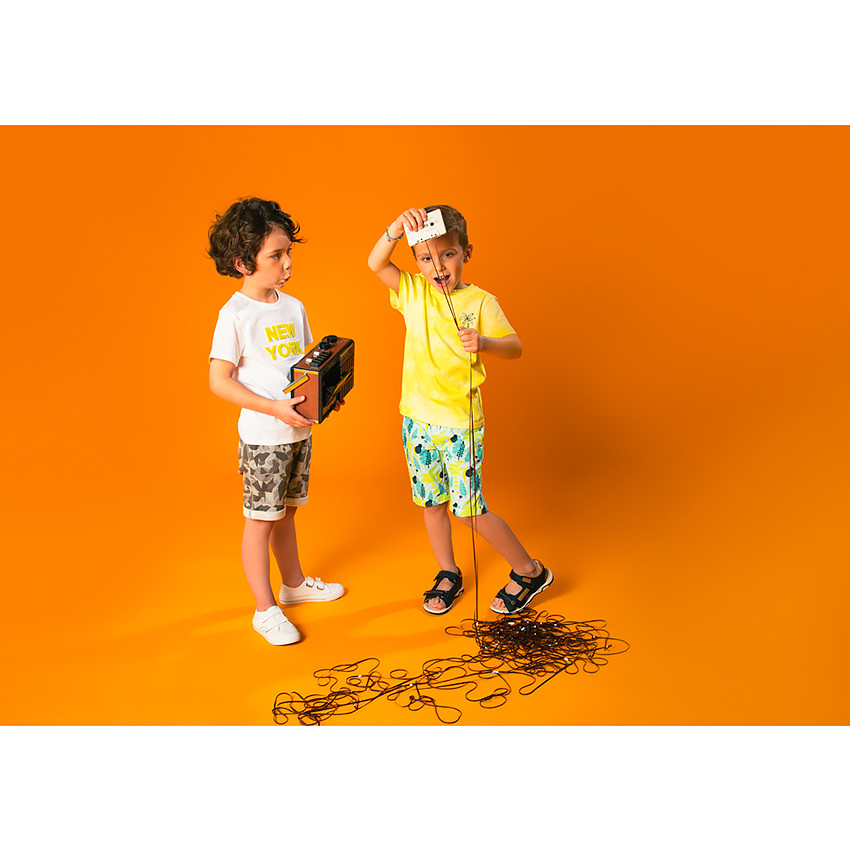 Κοντομάνικο μπλουζάκι tie and dye με σχέδιο φοίνικα για αγόρι 