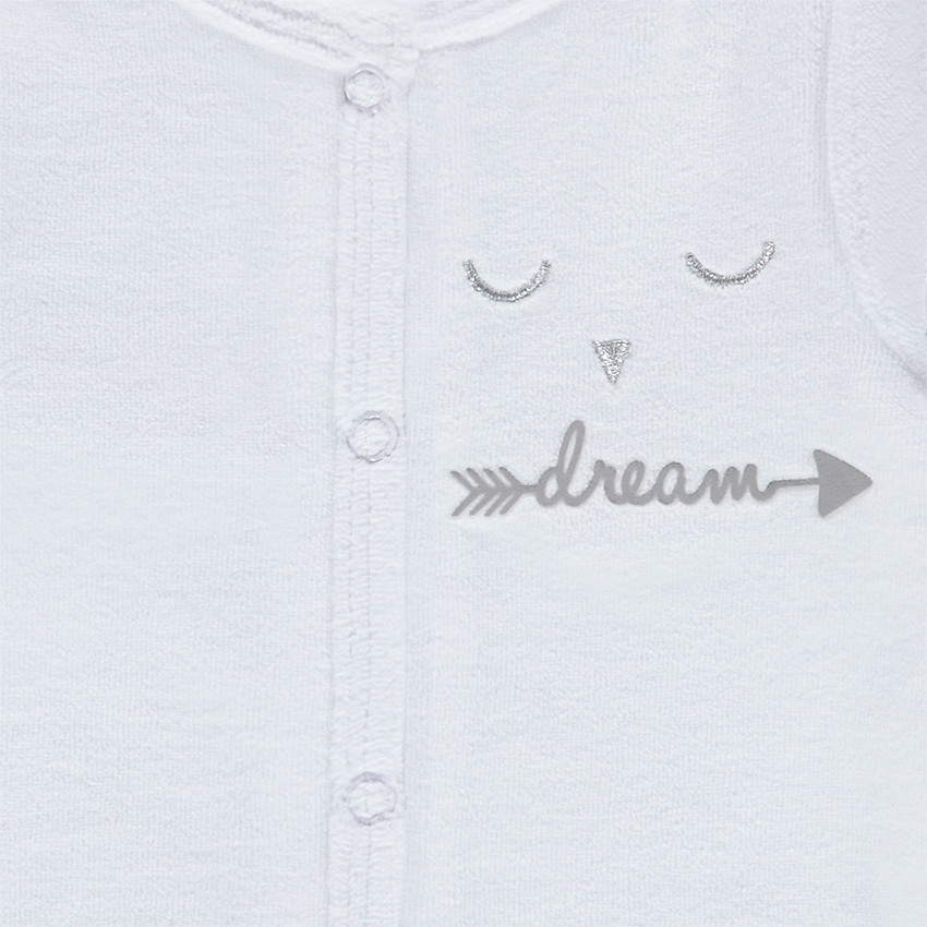 Πιτζάμα βελουτέ Feather με κέντημα 