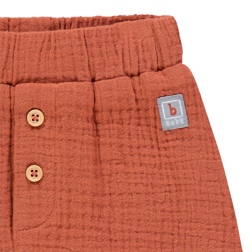 Ensemble avec t-shirt print hérisson et pantalon en gaze de coton  Additional Ensemble avec t-shirt print hérisson et pantalon en gaze de coton