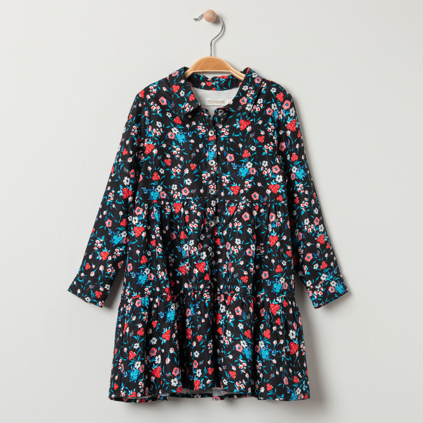 Robe manches longues à imprimé floral all-over  Additional Robe manches longues à imprimé floral all-over