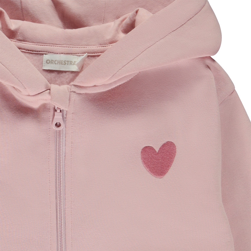 Ζακέτα κοντή από molleton με print φαντασίας για κορίτσι 