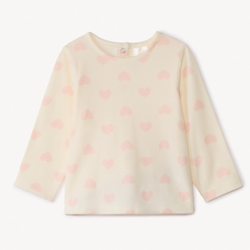 Σετ 2 τμχ. με κεντημένη σαλοπέτα για bebe κορίτσι 