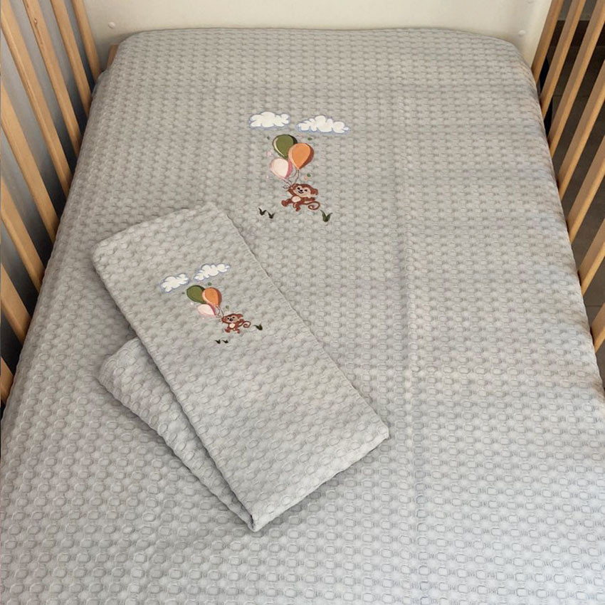 Πικε Κουβερτα Μαιμου Με Μπαλονια 100*150 