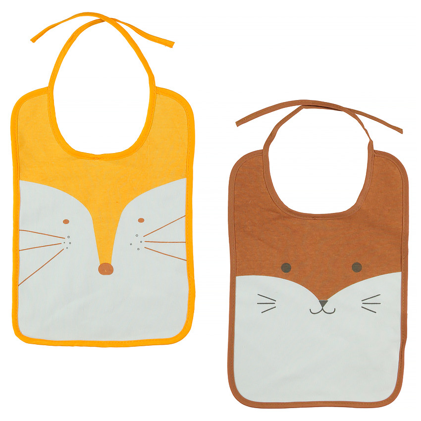 Set de 2 bavoirs imprimé fantaisie  Additional Set de 2 bavoirs imprimé fantaisie