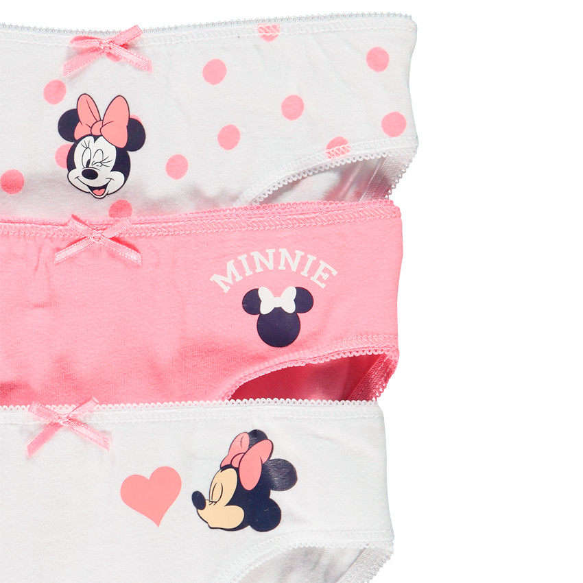 Σετ από 3 slip βαμβακερά σχέδιο Minnie Disney 