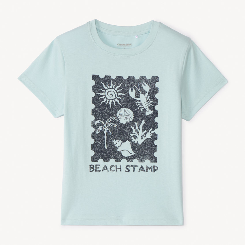 T-shirt κοντομάνικο με σχέδιο φαντασίας για αγόρι 