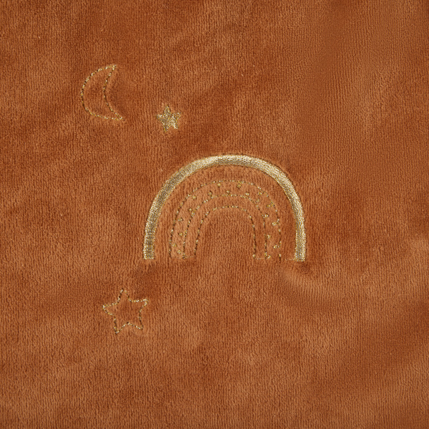 Γκιγκοτέζ κεντημένη βελουτέ TOG 2 Douce Hirondelle camel 