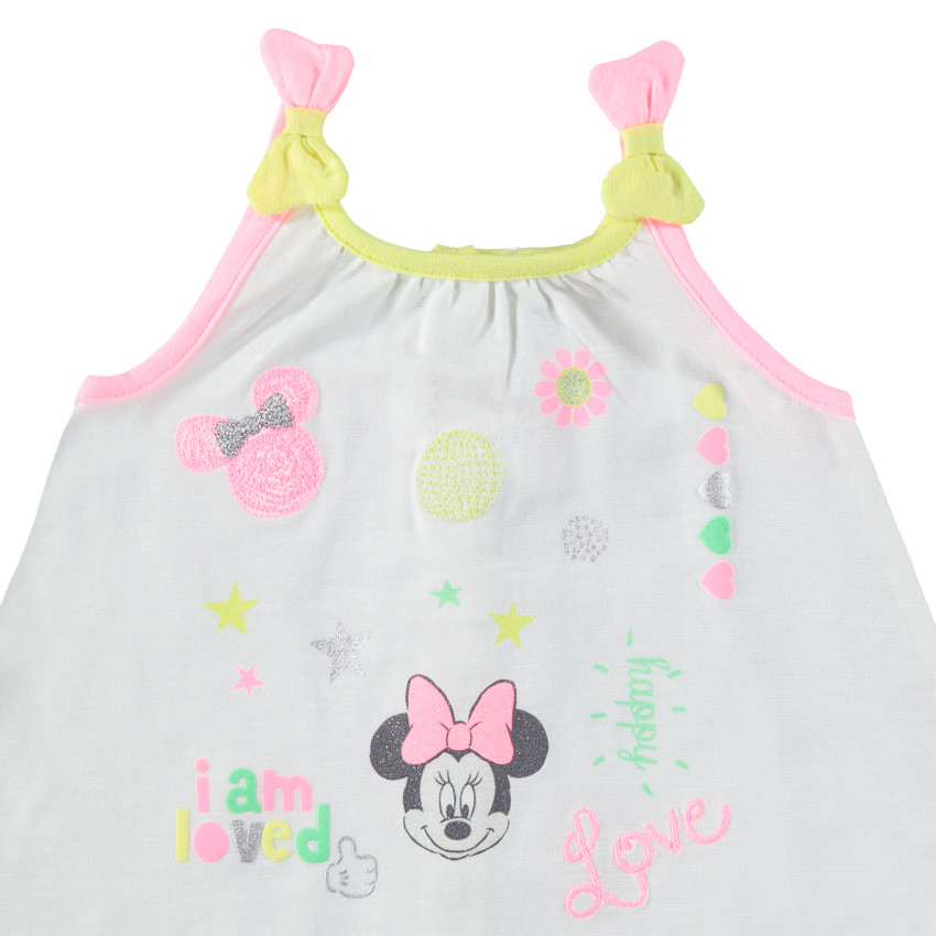 Σύνολο τουνίκ με τιράντες, μπολερό και εμπριμέ κολάν με τη Minnie της ©Disney  Additional Σύνολο τουνίκ με τιράντες, μπολερό και εμπριμέ κολάν με τη Minnie της ©Disney